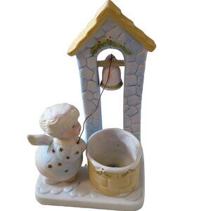 Pastel Pretties - Yuletide Angel Votive Candle Holder - 1983 Vintage CB3